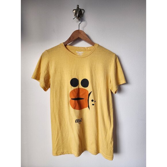 Next Level yellow duck face short sleeve T-shirt L - Picture 1 of 3